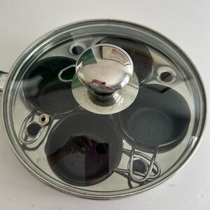 Four Egg Poacher Stainless Steel with Non Stick Egg Cups